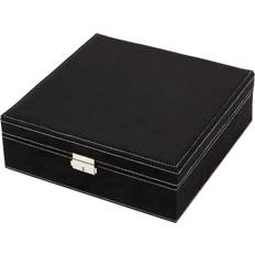 Unisex Jewelry Storage Juvale Two Layer Jewellery Box - Black