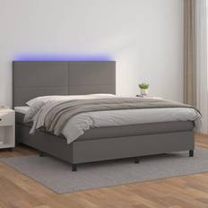 Latex Continentaal Bedden vidaXL Boxspring met Matras en LED 180x200 cm