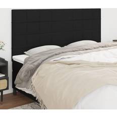 vidaXL 4 stk. 90x5x78/88 stof Sengegavl