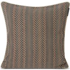 Lexington Zig Zag Printed Pudebetræk Brun, Beige (50x50cm)