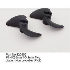 Joysway RC tilbehør Joysway P1.4X35mm 3.1mm Two Blade Nylon Propeller Pk2 JY820506