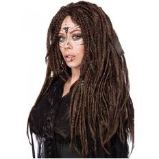 Witches Wigs Horror-Shop Voodoo Hexen-Perücke mit Dreadlocks JETZTZ kaufen!