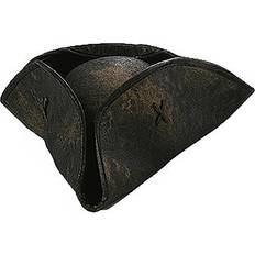 Hats Elope Adult Black Caribbean Pirate Costume Hat