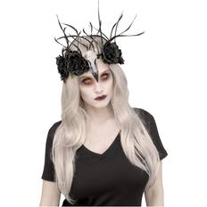 Squelettes Chapeaux Horror-Shop Zombie Raven Queen Headdress