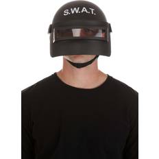 Cheap Casques SWAT Fancy Dress Costume Visor Adult Helmet Gray/White