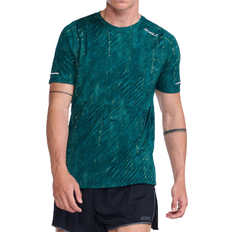 2XU Light Speed Tee - Glitch Check/Silver Reflective