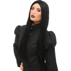 Halloween Long Wigs Adult Deluxe Witch Wig Black