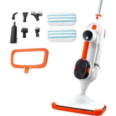 Steam cleaning floor mop VEVOR Steam Mop, 8-in-1 Hard Wood Cleaner with 7 Brush