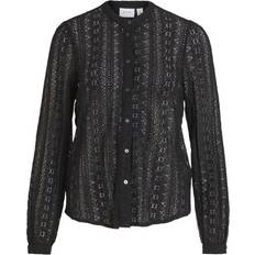 Donna - Nero Camicie Vila Blouse col mao brodée - Taille