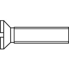 Toolcraft Senkschrauben M2.5 16 mm Schlitz DIN 963 Stahl