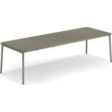 Gris Tables de Bistrot d'Extérieur Emu Table En Aluminium Yard - Gris/Vert - L (Extractible)