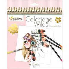 Livres de Coloriage Avenue Mandarine Cahier de coloriage 28 dessins Wild 2 Multicolore