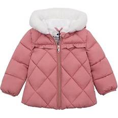 Rokka&Rolla Girl's Puffer Fleece Lined Winter Jacket - Pink Coral