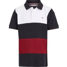 Tommy Hilfiger Kid's Global Stripe Crepe Polo - Red/White/Blue