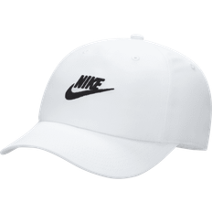 Ekologiska Kepsar Barnkläder NIKE Kid's Club Unstructured Futura Wash Cap - White/Black