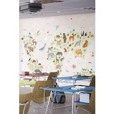 Origin Murals Children's World Map Wall Mural