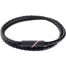 Læderarmbånd mænd Tommy Hilfiger Jewels Zwarte Leren Armband TJ2790469