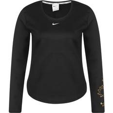 Nike Therma-FIT One Women's Graphic Long-Sleeve Top Black