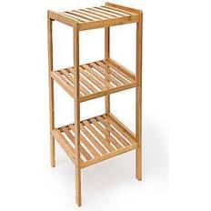 Bambù Portasapone Relaxdays Scaffale Da Bagno In Bambù 79 x 33 x 33 cm 3 Ripiani