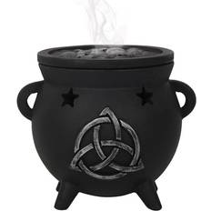 Black Figurines Something Different Triquetra Cauldron Incense Cone Holder Figurine