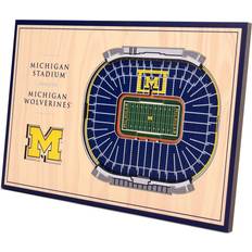 Michigan wolverines YouTheFan Michigan Wolverines 3D StadiumView