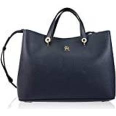 Tommy Hilfiger Handtaschen Tommy Hilfiger Damen Th Emblem Schulranzen, Space Blue