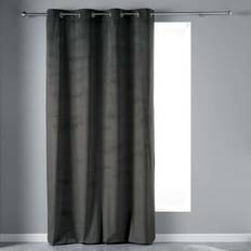 Douceur D Interieur Öljettgardin 140 x 240 cm Velvetin Antracit Sammet