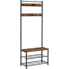 Kleiderhänger Songmics VASAGLE Garderobenbank HSR41BX Braun Schwarz Kleiderhänger