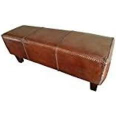 Multifarvet Taburetter Dkd Home Decor Brown Aluminium Seating Stool