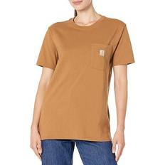 T-shirts Carhartt Women's WK87 Workwear Pocket Brown