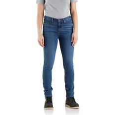 Carhartt Dame Jeans Carhartt Womens Rugged Flex Slim Fit Tapered Leg Jeans - Blue