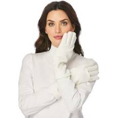 Mittens Women's Fleece Gloves by Accessories For All in Ivory