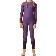 Girls Base Layer Helly Hansen Junior Lifa Merino Midweight Layer Set - Purple