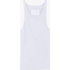 Nili Lotan Jennifer Ribbed Cotton Jersey Tank - White