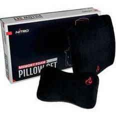 Sitzkissen Nitro Concepts Memory Foam Kissen-Set Schwarz/Rot Sitzkissen Schwarz