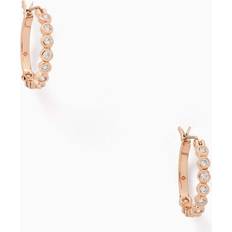 Jewelry Kate Spade Huggies Earrings Clear/Rosegold One