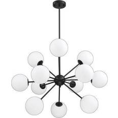 Kendal Lighting Phoenix 12-Light Black Pendant Lamp