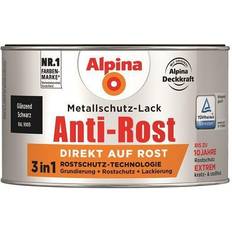 Schwarz Malerfarbe Alpina Metallschutz-Lack Anti-Rost 300 Schwarz