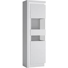 Furniture To Go Lyon Tall Narrow Display Glass Cabinet