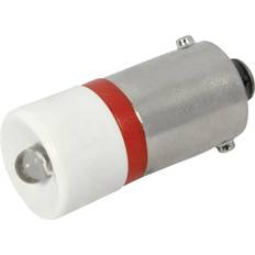 LED-signallampe BA9s Rød 24 V/DC, 24 V/AC 350 mcd