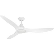 Koldluftblæsere - Netledninger Loftventilatorer Eglo Portsea Matte White Fan With LEDs