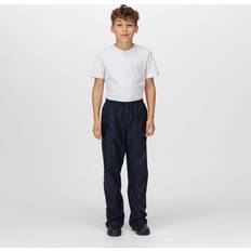 Blau Regenhosen Regatta Professional Kids Lightweight Packaway Waterproof Trousers Navy, yrs