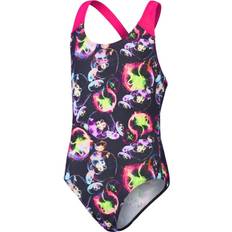 Negro Trajes de baño Speedo Girls Allover Splashback Niña - Multicolor