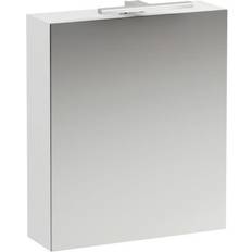 Laufen Base Spegelskåp Med Belysning 60 x 70 cm Vänster Matt Vit