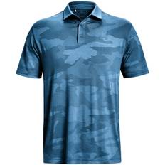 Camouflage Polo Shirts Under Armour Men's Playoff Camo Polo, Medium, Cosmic Blue/Blizzard Cosmic Blue/Blizzard