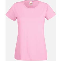 Fruit of the Loom LadiesWomens Lady-Fit Short Sleeve T-Shirt Pack 5 BC4810 Light Pink