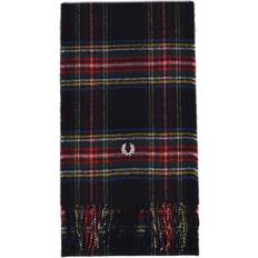 Fred Perry Men Accessories Fred Perry Mens Stewart Tartan Scarf Black One
