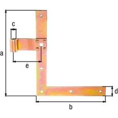 Winkel & Lochplatten Alberts Alberts 313319 Fensterladen-Winkelband verzinkt