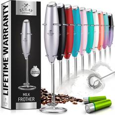 Coffee Makers Zulay Kitchen Milk Frother Whisk Maker with Batteries Included