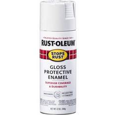 Paint Rust-Oleum Stops Professional Gloss Protective Enamel Spray Wood Paint White